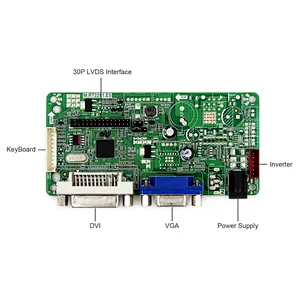 VGA DVI LCD Controller Board 8inch 800x480 RT2281 AT080TN64 LCD Screen