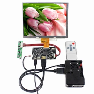 HD MI LCD Controller Board VS-TY2660H-V815 with 40P TTL Interface 8inch HJ080IA-01E 1024X768 IPS LCD Screen