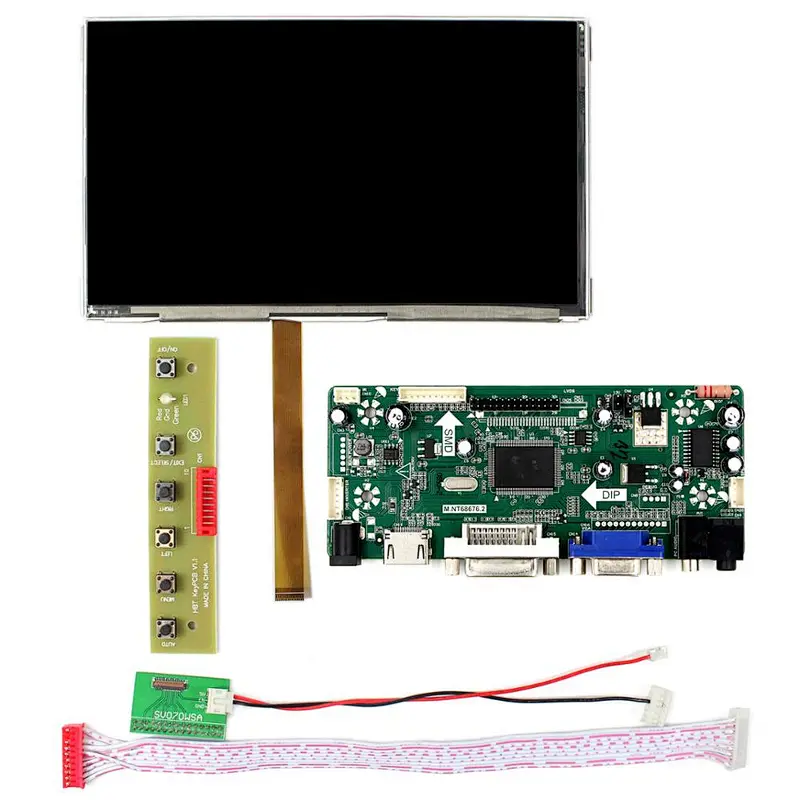 7 Inch tfts lcd 1024x600 with Lcd Controller Kit