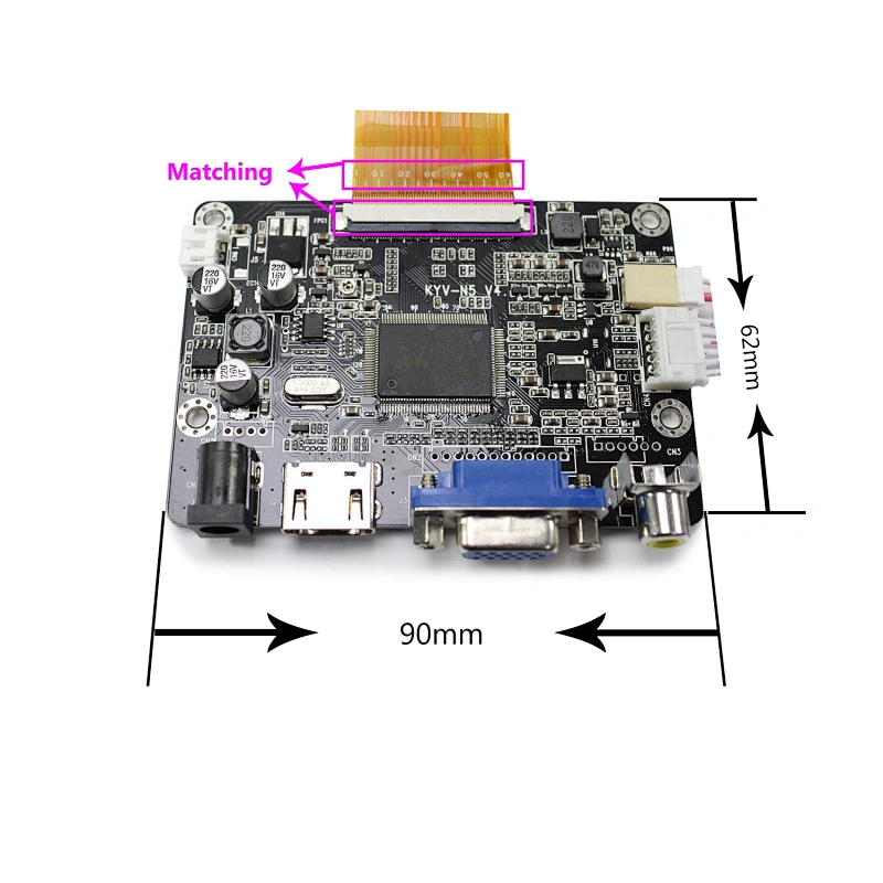 8.8 inch bar type TFT LCD display module 1920*480 high brightness with HD-MI driver board kits for Automotive