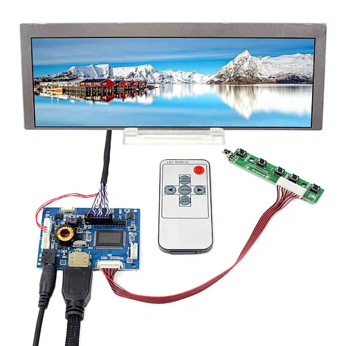 9.1"  LCD Screen LQ091B1LW01 822X260 with HD MI controller board