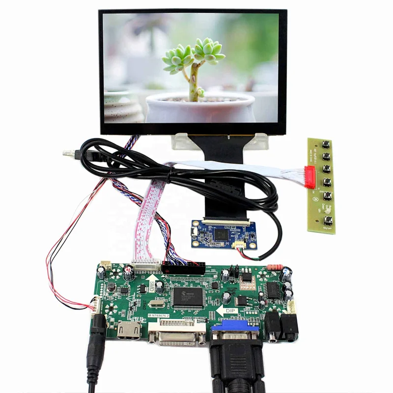 7 inch capacitive 10 point touch screen lcd for handheld pos system