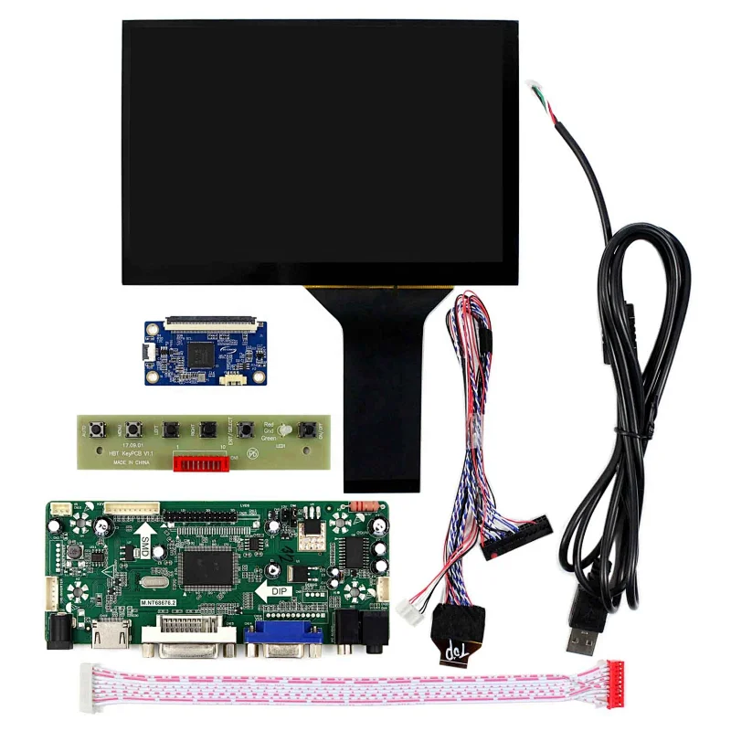 7 inch capacitive 10 point touch screen lcd for handheld pos system