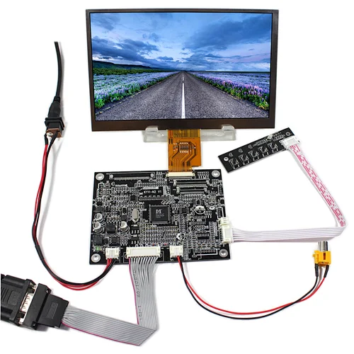 LCD Controller Board with vga av input, 7inch 1024x600 LCD panel