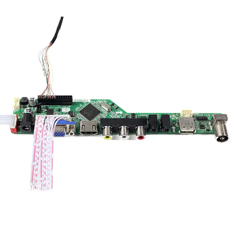 HD VGA AV USB RF LCD Controller Board with T.V56.03 9.7