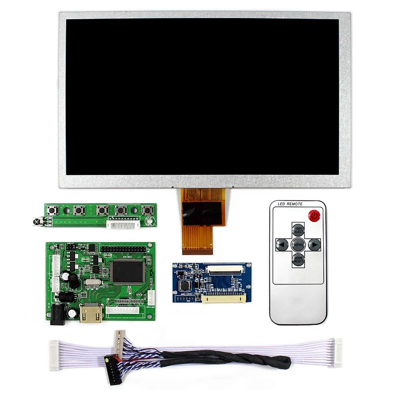 HDMI LCD Controller Board VS-TY2660H-V1 with 8inch ZJ080NA-08A 1024X600 LCD Screen+Remote