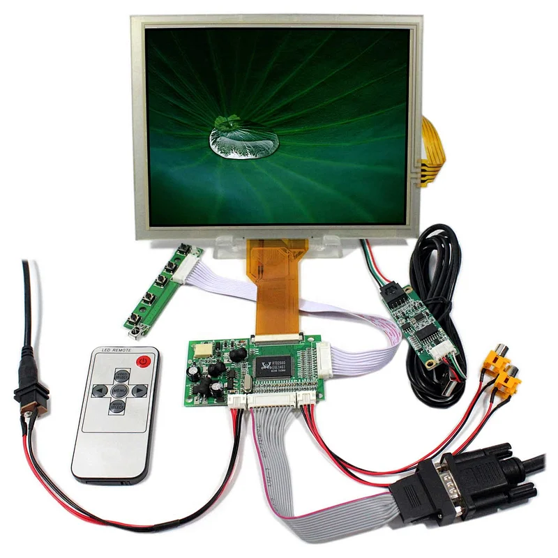 vga 2av LCD Controller Board, EJ080NA-05B 8inch 800x600 LCD panel with touch screen