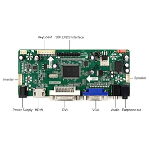 VGA DVI LCD Controller Board with 9.7 inch IPS LCD 9.7