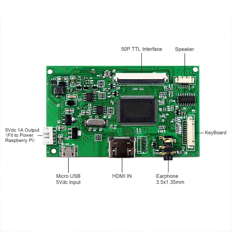 HD MI LCD Controller Board VS-TY2660H-V812 with 50P TTL Interface 7inch AT070TN90 800X480 LCD Screen boogie board lcd lcd board lcd display screen