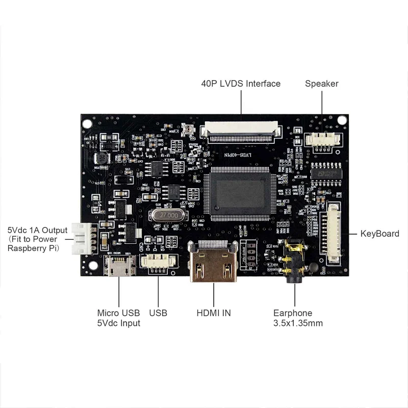 HDMI LCD Controller Board VS-TY2660H-V815 with 40P TTL Interface 8inch EJ080NA-04C 1024X768 LCD Screen