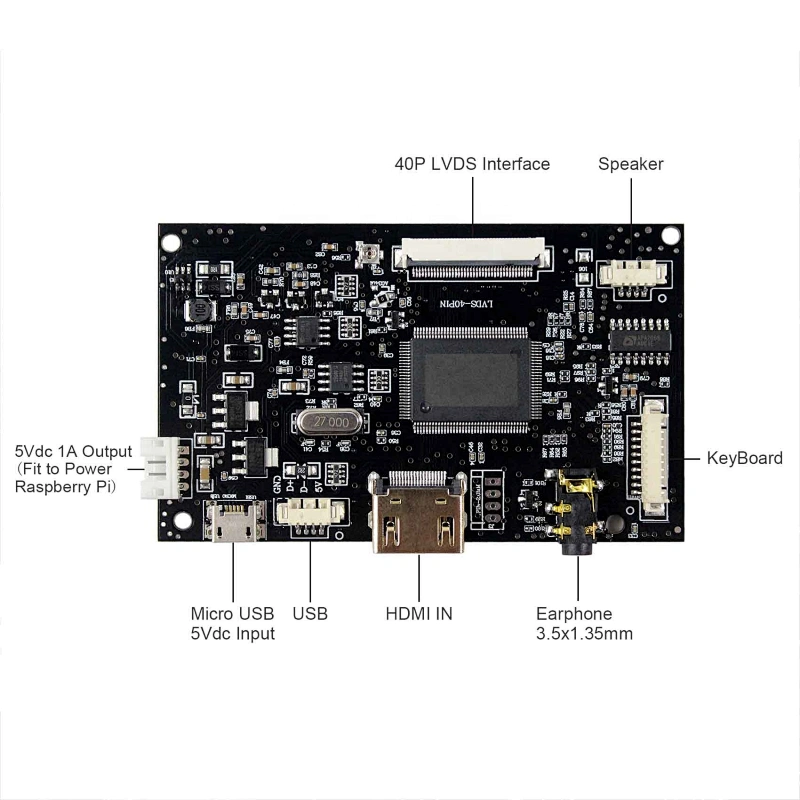HDMI LCD Controller Board VS-TY2660H-V815 with 40P TTL Interface 8inch EJ080NA-04C 1024X768 LCD Screen