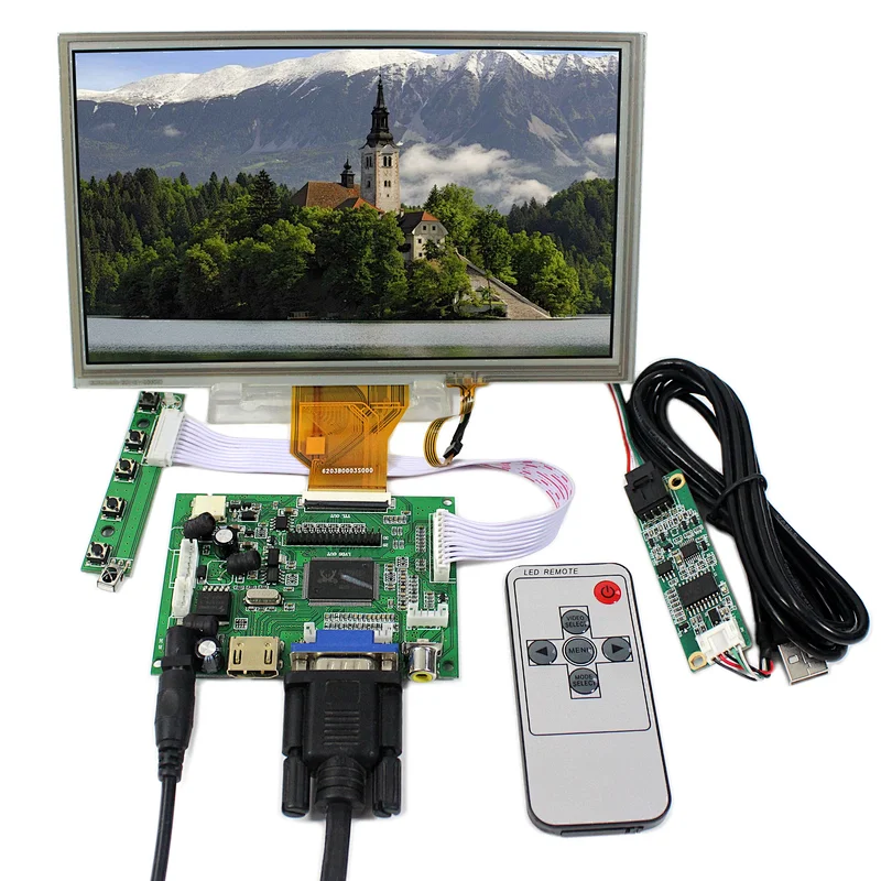 LCD driver board vs-ty2662-v1 with 8inch LCD AT080TN64 with touch screen