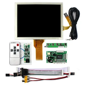 vga 2av LCD Controller Board, EJ080NA-05B 8inch 800x600 LCD panel with touch screen