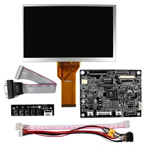 VGA AV Reversing LCD Controller board with 7inch 800x480 LCD panel