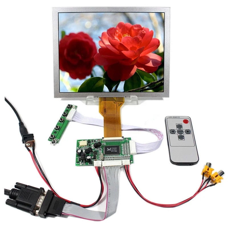 vga 2av LCD Controller Board, EJ080NA-05B 8inch 800x600 LCD panel