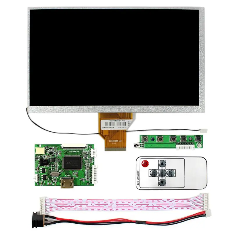 LCD Controller Board with Remote, 9inch 800x480 AT090TN10 lcd panel