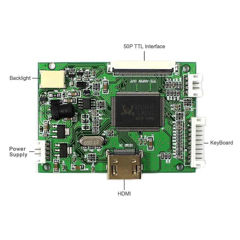 HDMI LCD Controller Board VS-TY50-V2 and 50Pin TTL 7inch AT070TN93 800X480 LCD With Capacitive Touch Panel display lcd tft lcd display lcd driver board