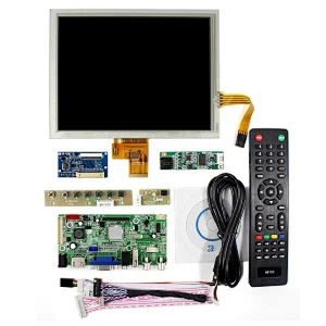 HD MI+VGA+AV+USB LCD Controller Board VS-V59AV-V1 with 8inch 1024X768 LCD With Touch Panel+Tcon Board+USB Controller Card