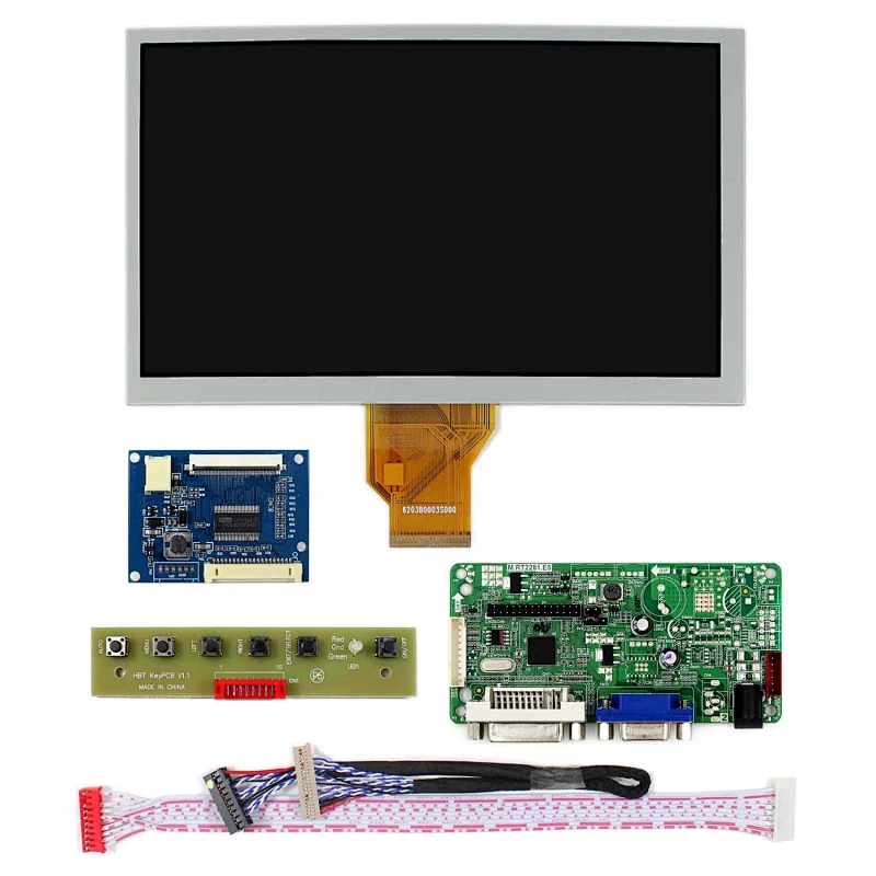 VGA DVI LCD Controller Board 8inch 800x480 RT2281 AT080TN64 LCD Screen