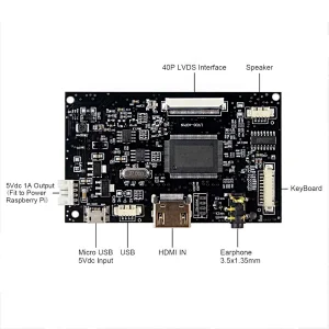 HD MI LCD Controller Board VS-TY2660H-V815 with 40P TTL Interface 8inch HJ080IA-01E 1024X768 IPS LCD Screen