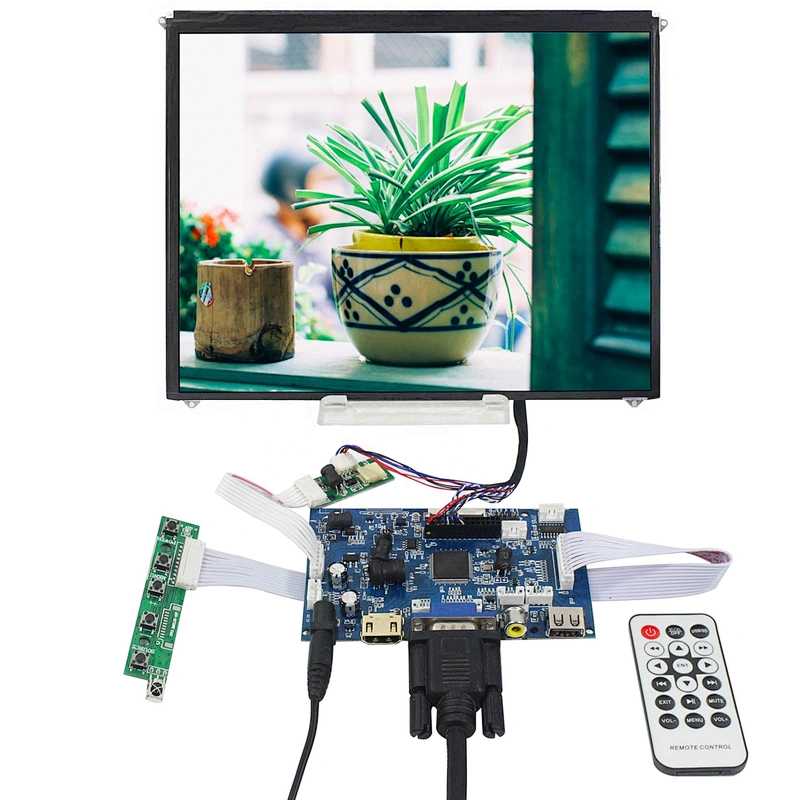 HD MI VGA 2AV USB LCD Board for 40Pin TTL 30Pin LVDS LCD Screen with 9.7