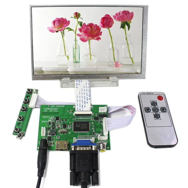 LCD Controller board, 7inch AT070TN83 V1 800x480 Lcd Panel lcd controller circuit board AT070TN83 7inch tft lcd