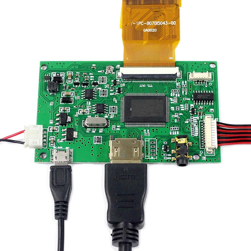 7 inch 1024x600 IPS tft lcd display module with HD MI LCD board work for 50P TTL Interface LCD Screen