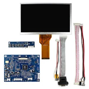 7 inch 800x480  lcd tft AT070TN92 with VGA AV LCD Controller Board VS-MD07080V.2