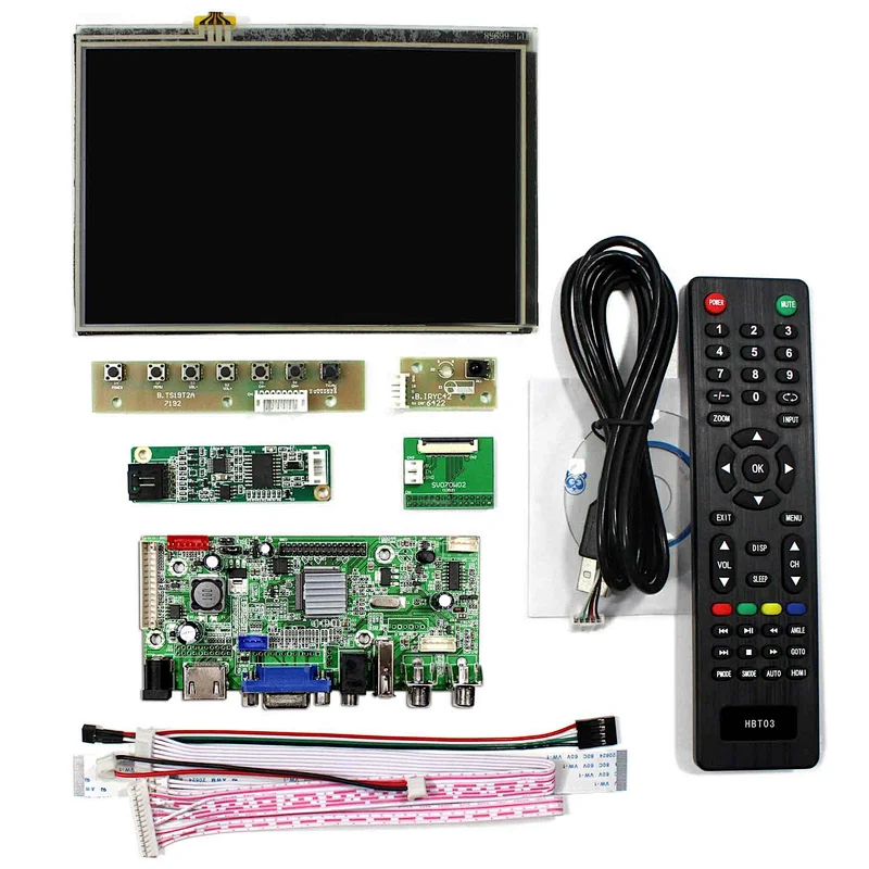 USB LCD Controller Board with 7inch 1280x800 IPS LCD panel with  touch panel