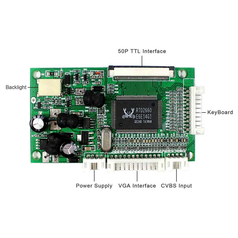 vga 2av LCD Controller Board, EJ080NA-05B 8inch 800x600 LCD panel with touch screen