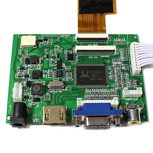 HD MI+VGA+2AV LCD Controller Board+8inch ZJ080NA-08A 1024X600 LCD Screen With Resistive Touch Panel