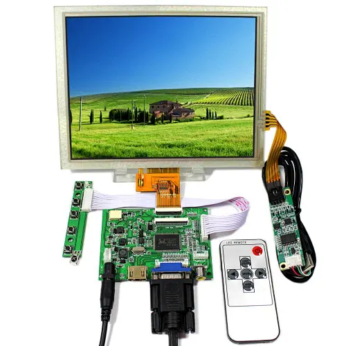 8.0inch lcd touch screen with lcd controller board for higher brightness lcd