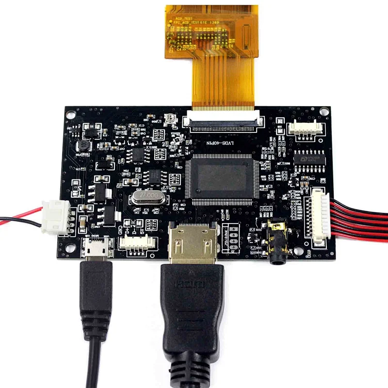 HD MI LCD Controller Board VS-TY2660H-V815 with 40P TTL Interface 8inch HJ080IA-01E 1024X768 IPS LCD Screen