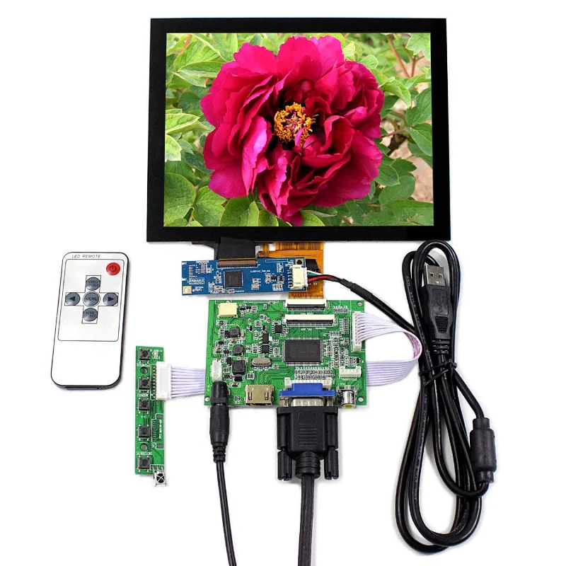 flexible pcb board with innolux 1024x768 8inch tft lcd module