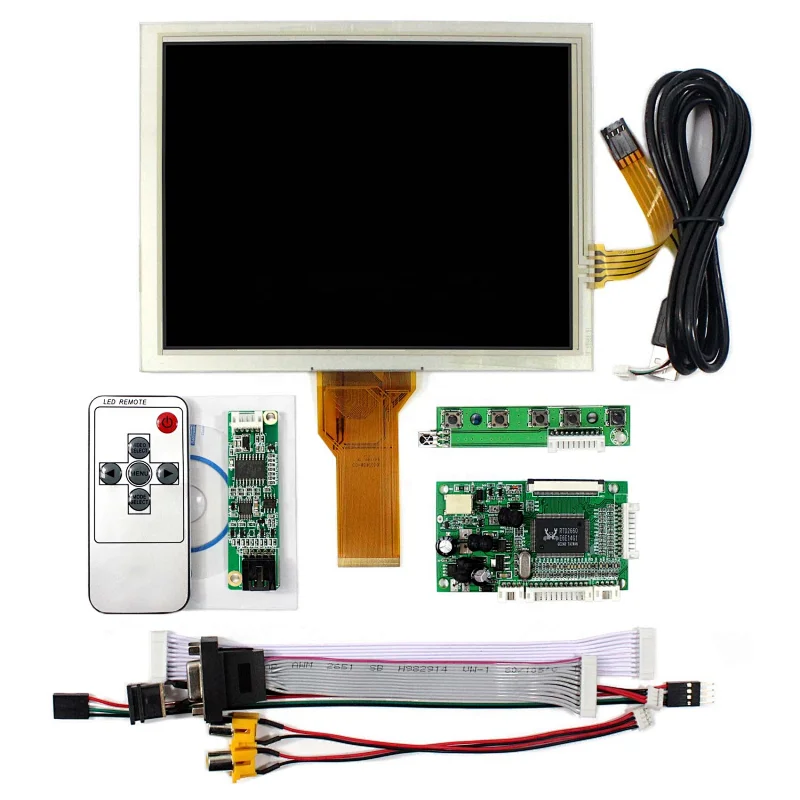 vga 2av LCD Controller Board, EJ080NA-05B 8inch 800x600 LCD panel with touch screen