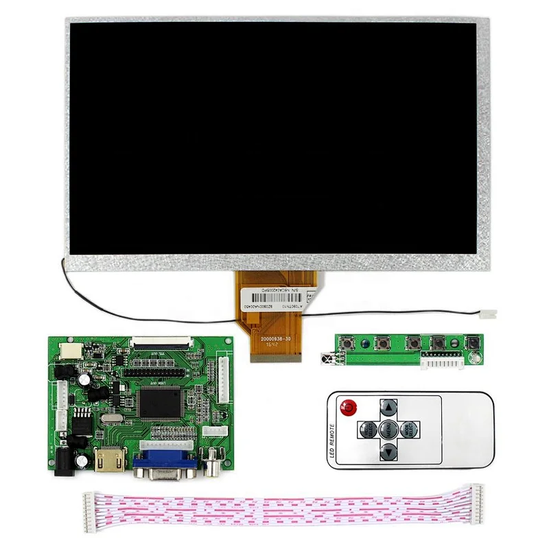 LCD Controller Board 2662 with Remote, 9inch 800x480 AT090TN10 lcd panel