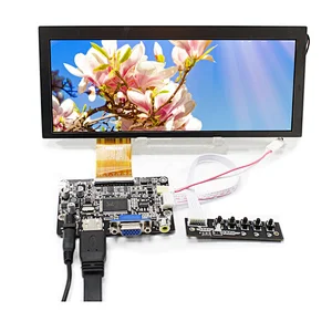 8.8 inch bar type TFT LCD display module 1920*480 high brightness with HD-MI driver board kits for Automotive