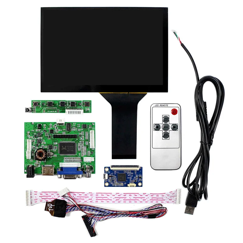 HDMI VGA 2AV lcd Controller board with 7inch N070ICG-LD1 1280*800 capacitive IPS lcd panel