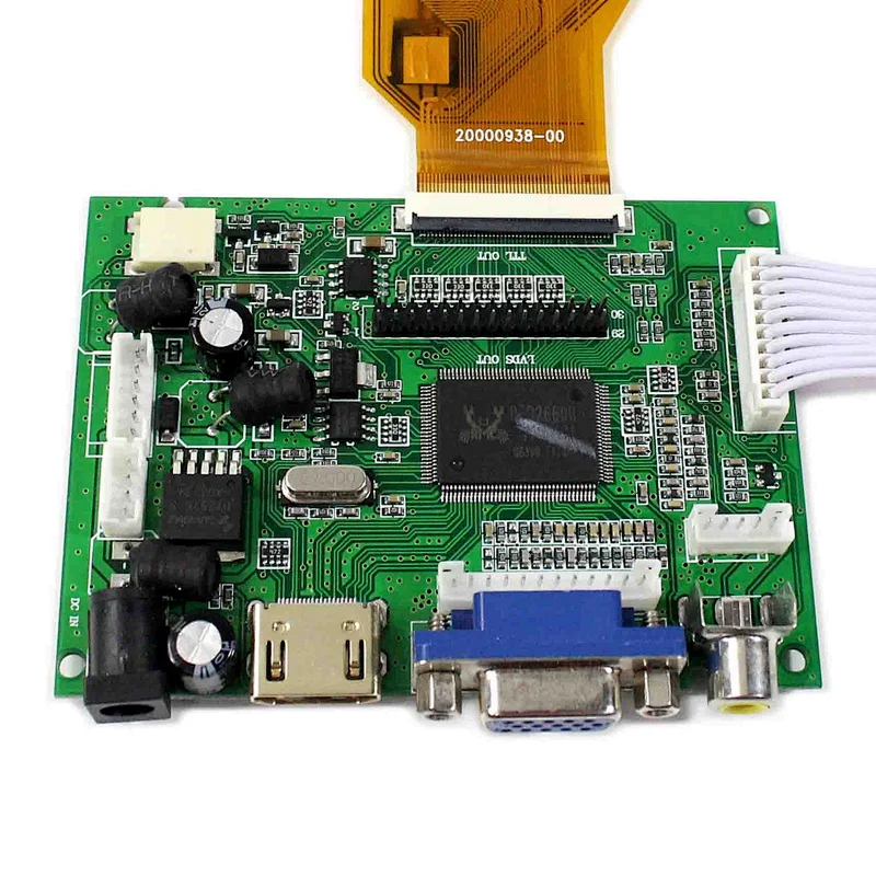 HDMI VGA+2AV LCD Controller Board VS-TY2662-V1 and 7inch AT070TN90 800X480 LCD With Capacitive Touch Panel