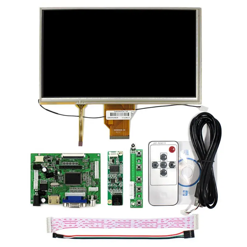 LCD Controller Board 2662 with Remote, 9inch 800x480 AT090TN10 lcd panel touch screen