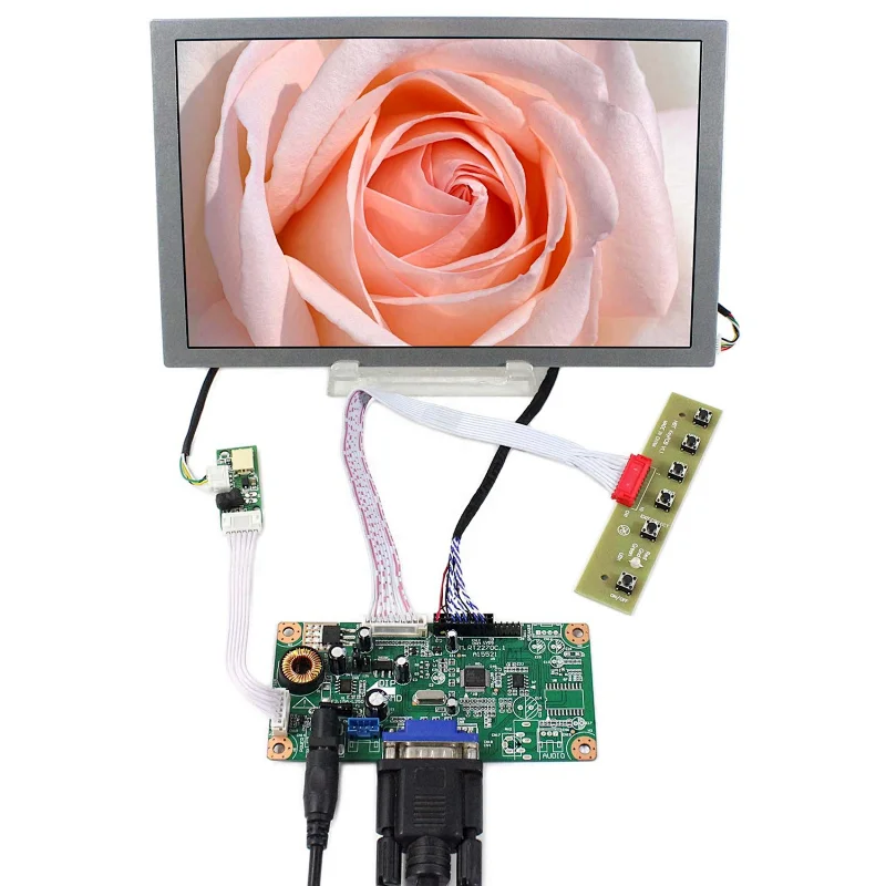 VGA LCD Controller Board RT2270C-A with  9 inch AA090ME01 800x480 LCD Screen