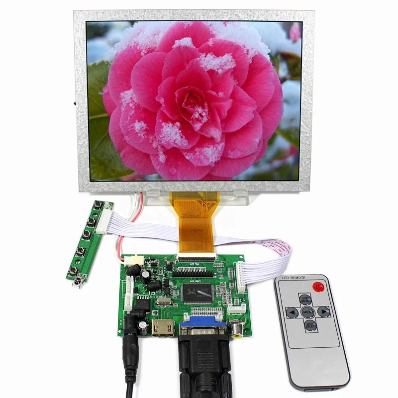 8Inch 800x600 LCD Panel EJ080NA-05A replacement AT080TN52 with driver board