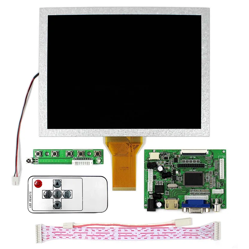 8Inch 800x600 LCD Panel EJ080NA-05A replacement AT080TN52 with driver board