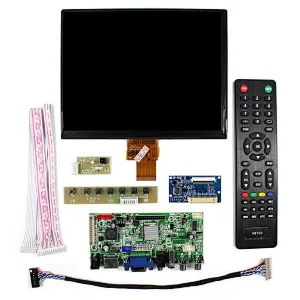 HDMI+VGA+AV+USB LCD Controller Board VS-V59AV-V1 with 8inch 1024X768 IPS LCD Screen