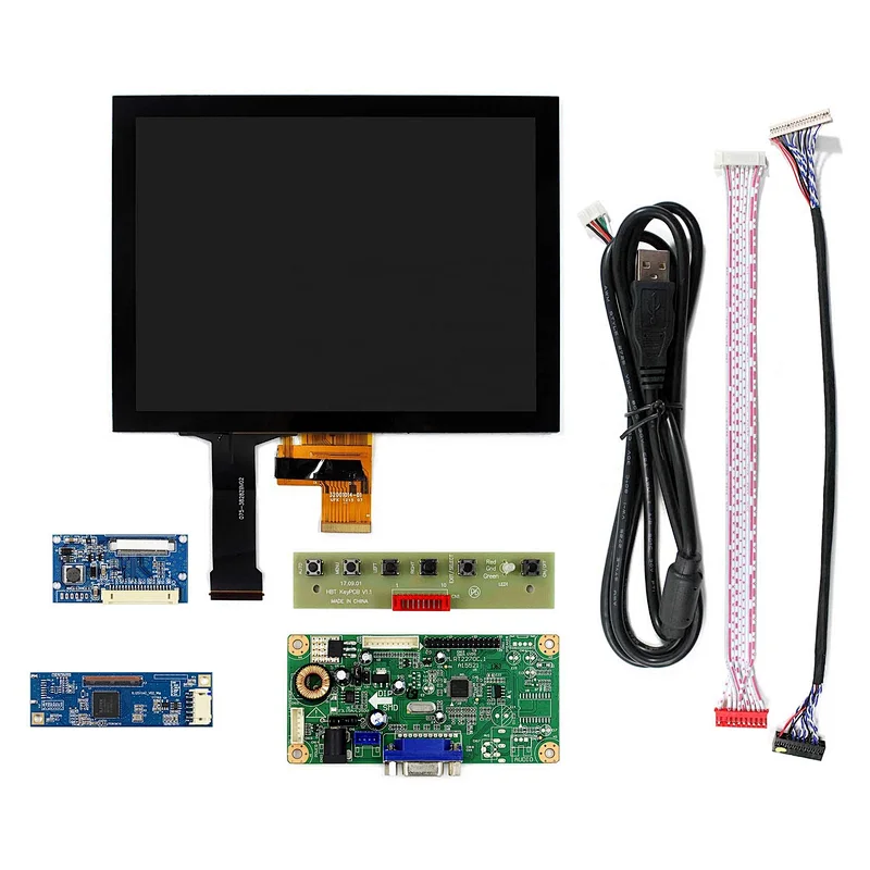 VGA LCD Controller Board Capacitive Touch Panel VS080TC-A1 RT2270C-A 1024x768 Resolution EJ080NA-04C
