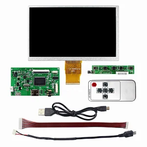 7 inch 1024x600 IPS tft lcd display module with HD MI LCD board work for 50P TTL Interface LCD Screen