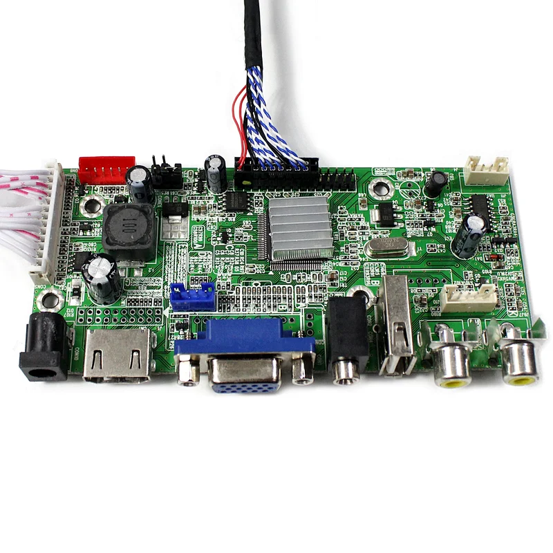 USB Audio Interface lcd controller board with 7inch 1024x600 tft lcd AT070TNA2