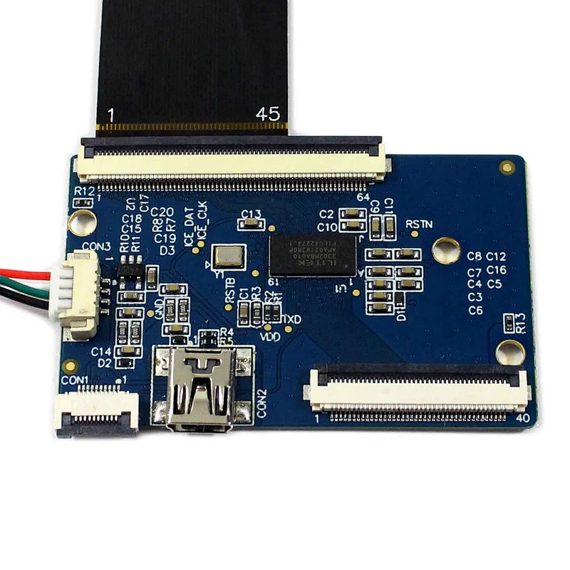 HDMI VGA+2AV LCD Controller Board VS-TY2662-V1 and 7inch AT070TN90 800X480 LCD With Capacitive Touch Panel