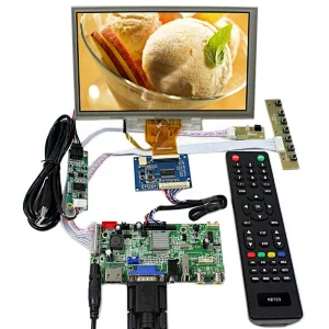 HD MI+VGA+AV+USB LCD Controller Board VS-V59AV-V1 with 8inch 800X480 LCD Screen With Touch Panel+USB Controller Card