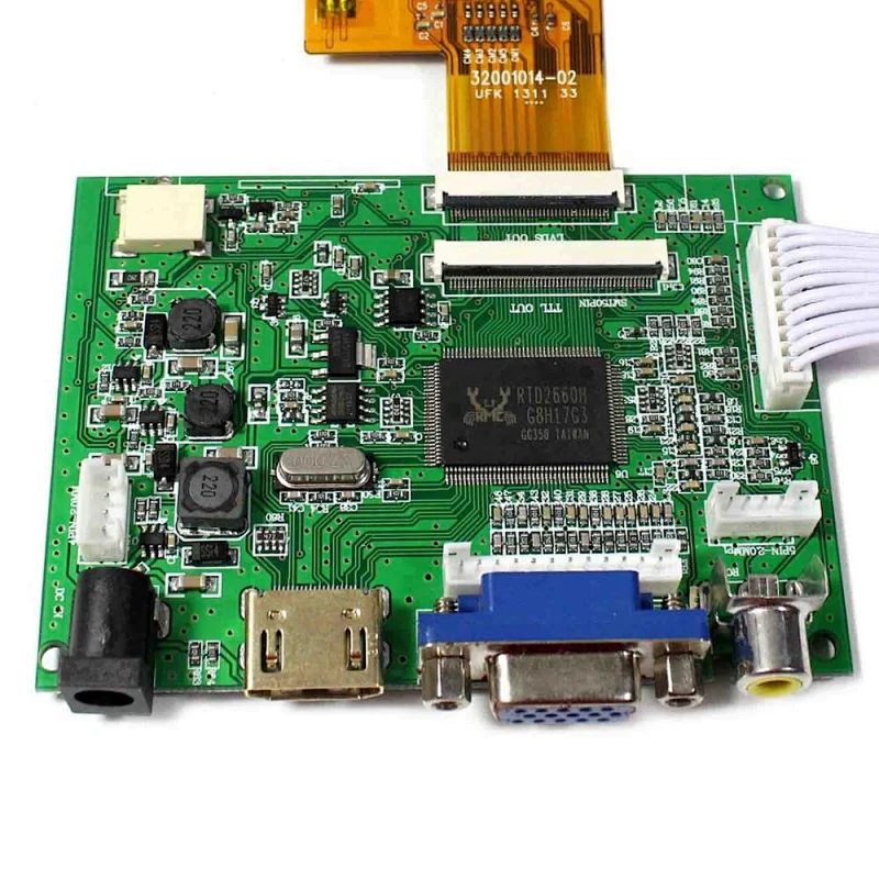 HDMI VGA 2AV LCD Board Work 8inch 40Pin 1024x768 LCD Screen with touch panel